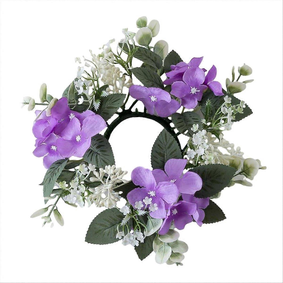 Künstlicher Blumenkranz Für Hochzeitskerzenhalter, Dekorative Kunstpflanzen, Blumenset Für Tischdekoration, Schmuck Für Die Brautzeremonie.