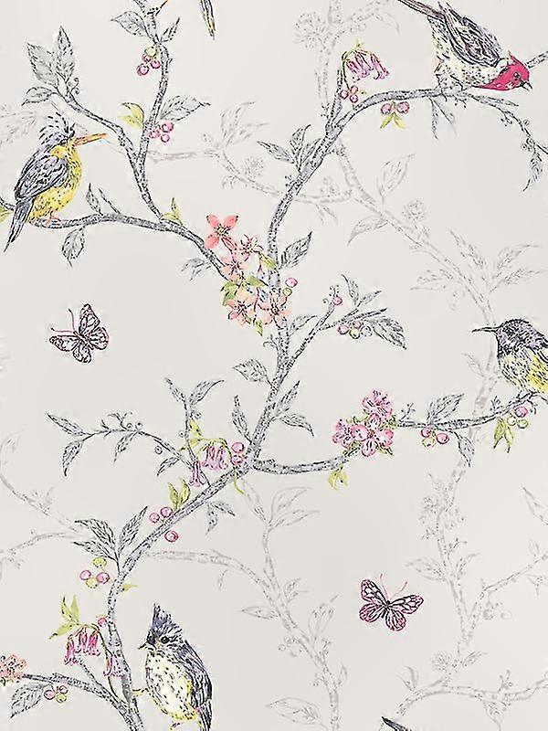 Natur- Und Vogeltapete, Ornithologische Wanddekoration, Wildes Muster Für Den Innenbereich, Panorama-wandverkleidung, Naturalistischer Stil, Beruhigende Atmosphäre, Einfach Zu Installieren, Ideal Für