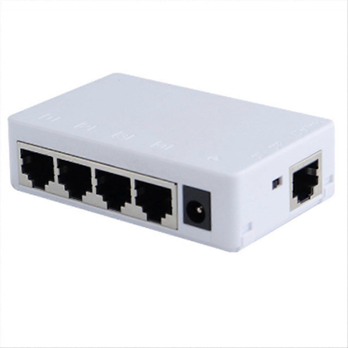 4-port 100-mbit/s-poe-extender, 1 Eingang, 4 Ausgänge, 250 Meter Reichweite, Power-over-ethernet-repeater, Kompatibel Mit Ip-kameras Und Access Points, Kompaktes Design