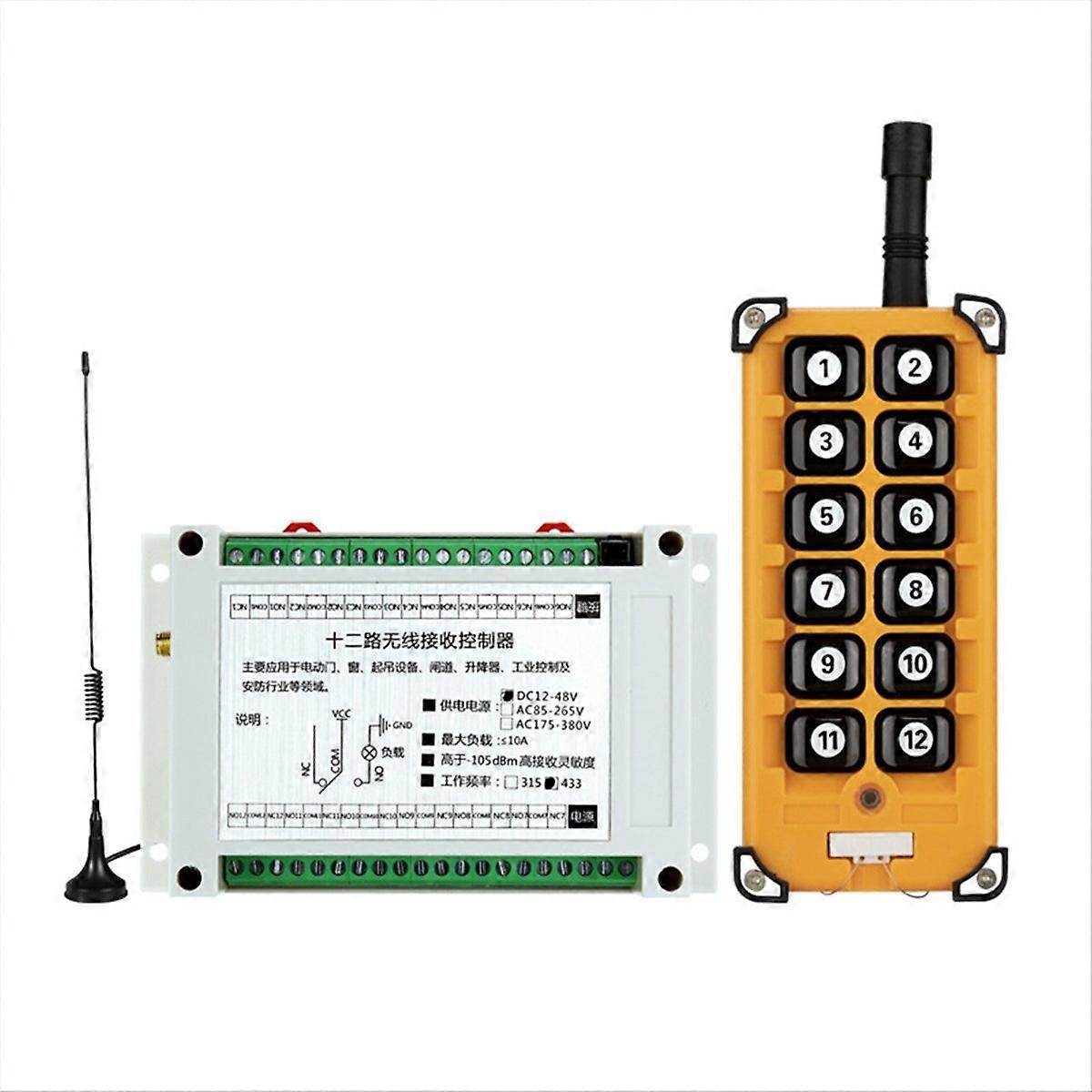 Drahtlose 12v-48v-rf-fernbedienung Für Brückenkrane, Industrielles Fernsteuerungssystem, Brückenkran Mit Transceiver