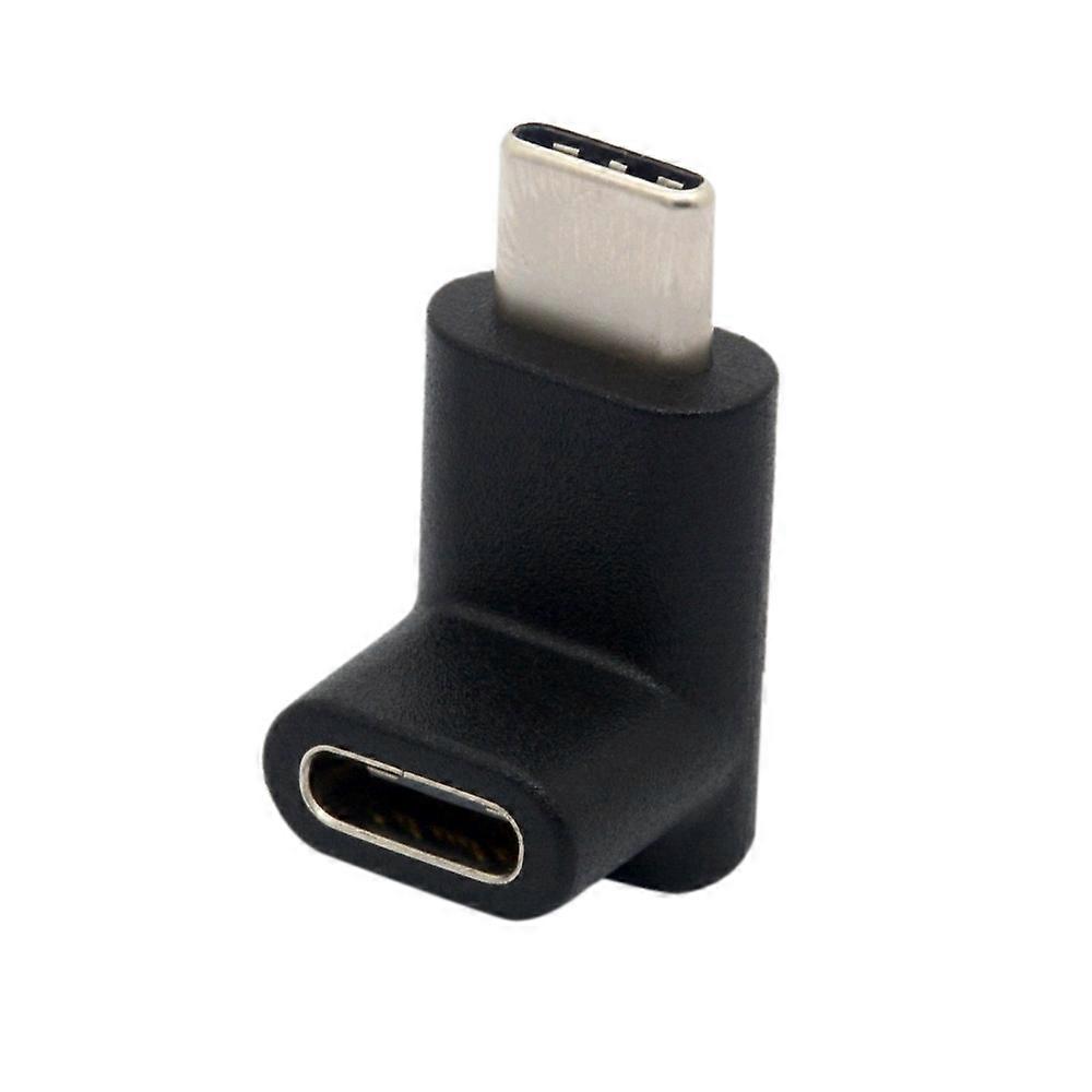 90°-usb-c-adapter, Stecker Auf Buchse, Rechtwinkliges Kabel, Kompakter Usb-c-verlängerungsstecker, Kompatibel Mit Laden Und Datenübertragung