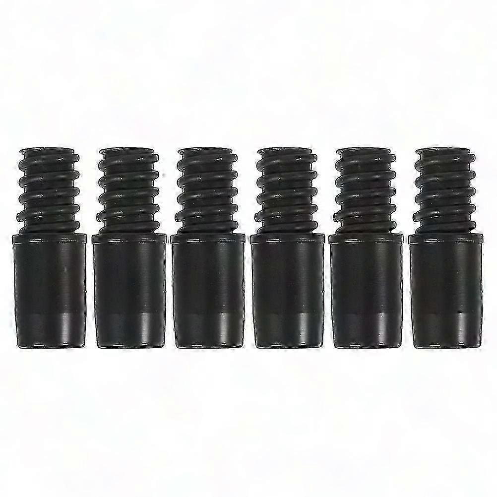 6 Stück Ersatz-stieladapter Mit Gewindespitze, Besenstiel-reparaturstange