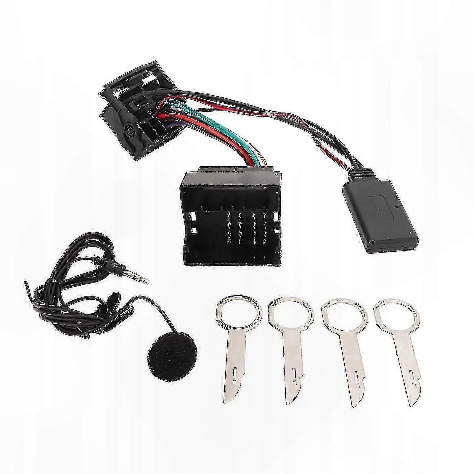 Kabelloser Bluetooth 5.0-adapter Mit Integriertem Mikrofon Für Autoradios Und Stereoanlagen, Freisprecheinrichtung
