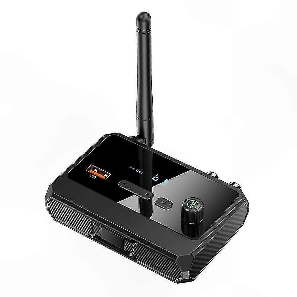Bluetooth 5.3 Kabelloser Audioempfänger Digitaler Adapter Mit Bildschirm Für Auto, Zuhause Und Fernseher Verbesserter Stereoklang