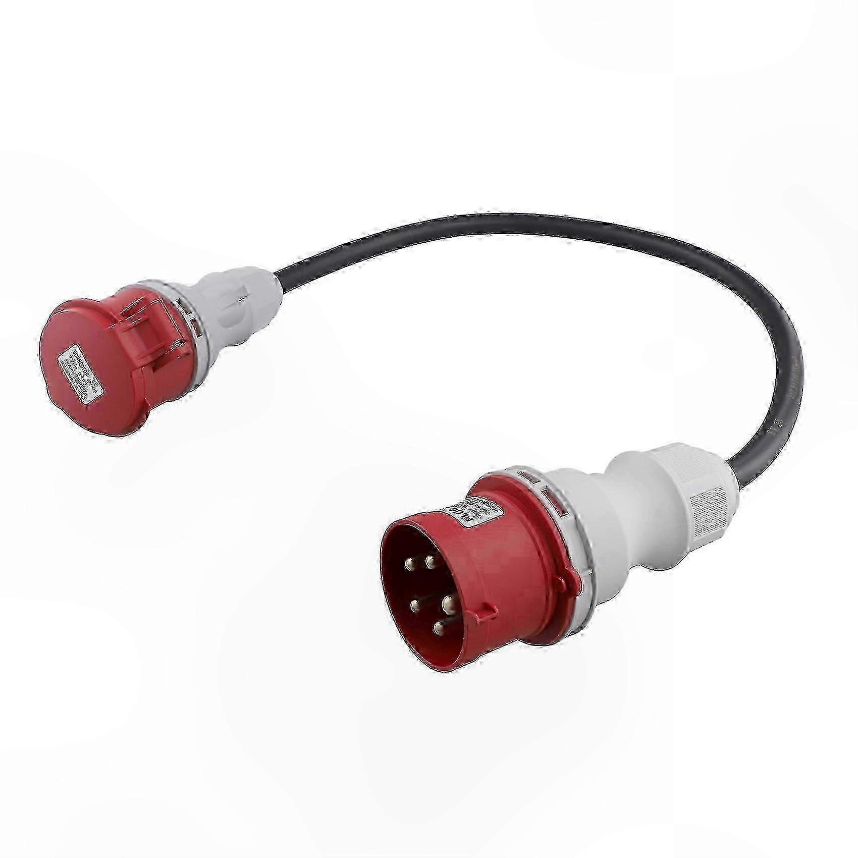 16-a-5-poliger Adapterstecker, 3-phasiger 400-v-hochstromstecker Für Flexible Kabel, Integrierter Schutz, 32 A Auf 16 A