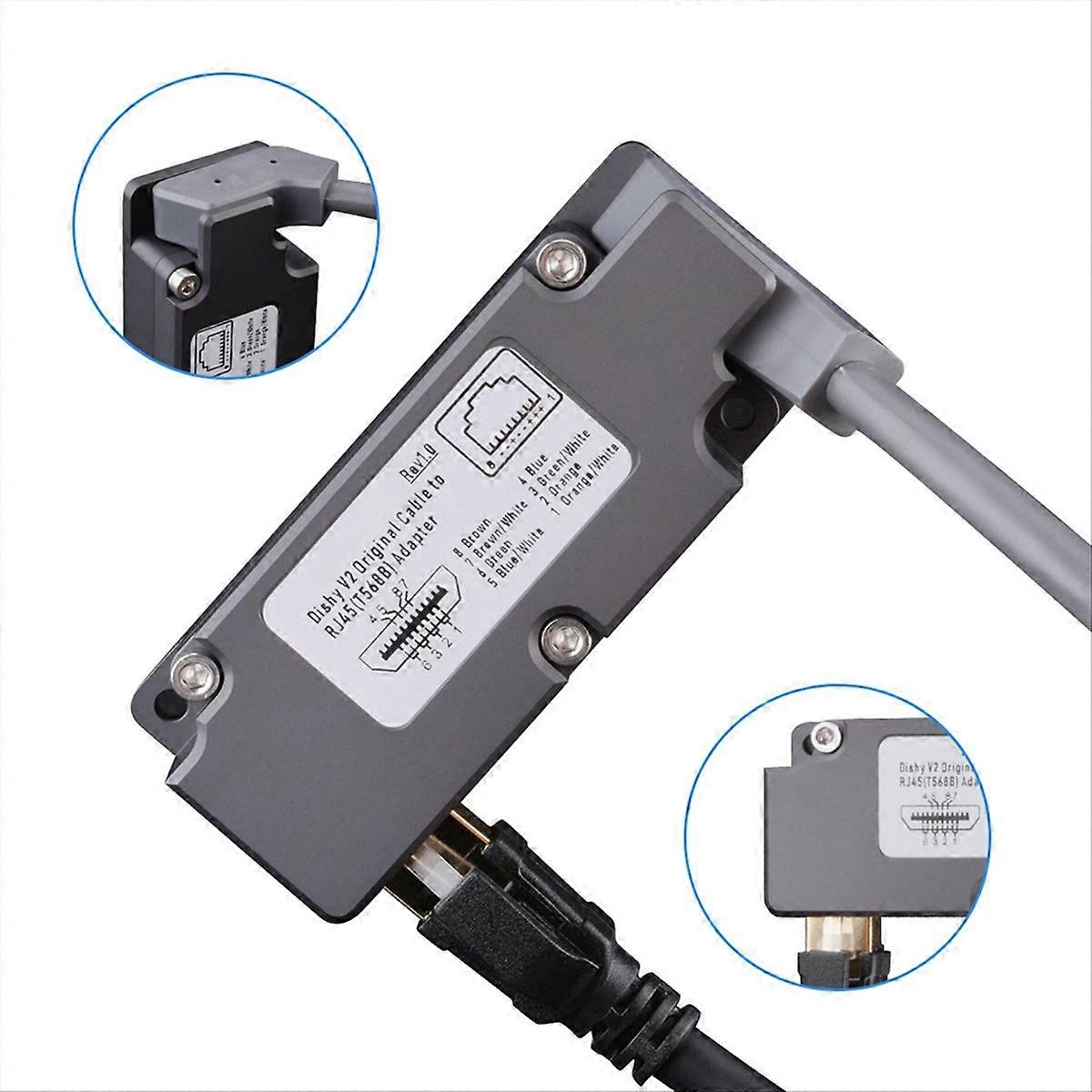Cb1 Poe-adapter Für Starlink V2 Antenne, Kabel-zu-rj45-konverter, Netzwerk-power-injektor, Schüsselkompatibel, Wasserdichtes Anschlussset.