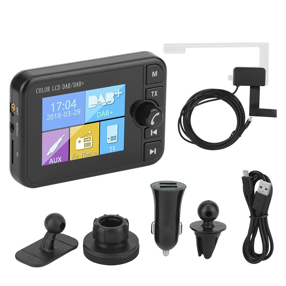 2,4-zoll-dab+-digitalautoradioempfänger, Bluetooth-freisprecheinrichtung Mit Integriertem Fm-sender