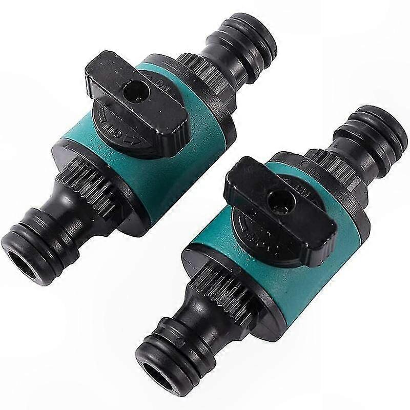 Set Mit 2 16-mm-gartenschlauchanschlüssen Mit Doppeltem Absperrventil