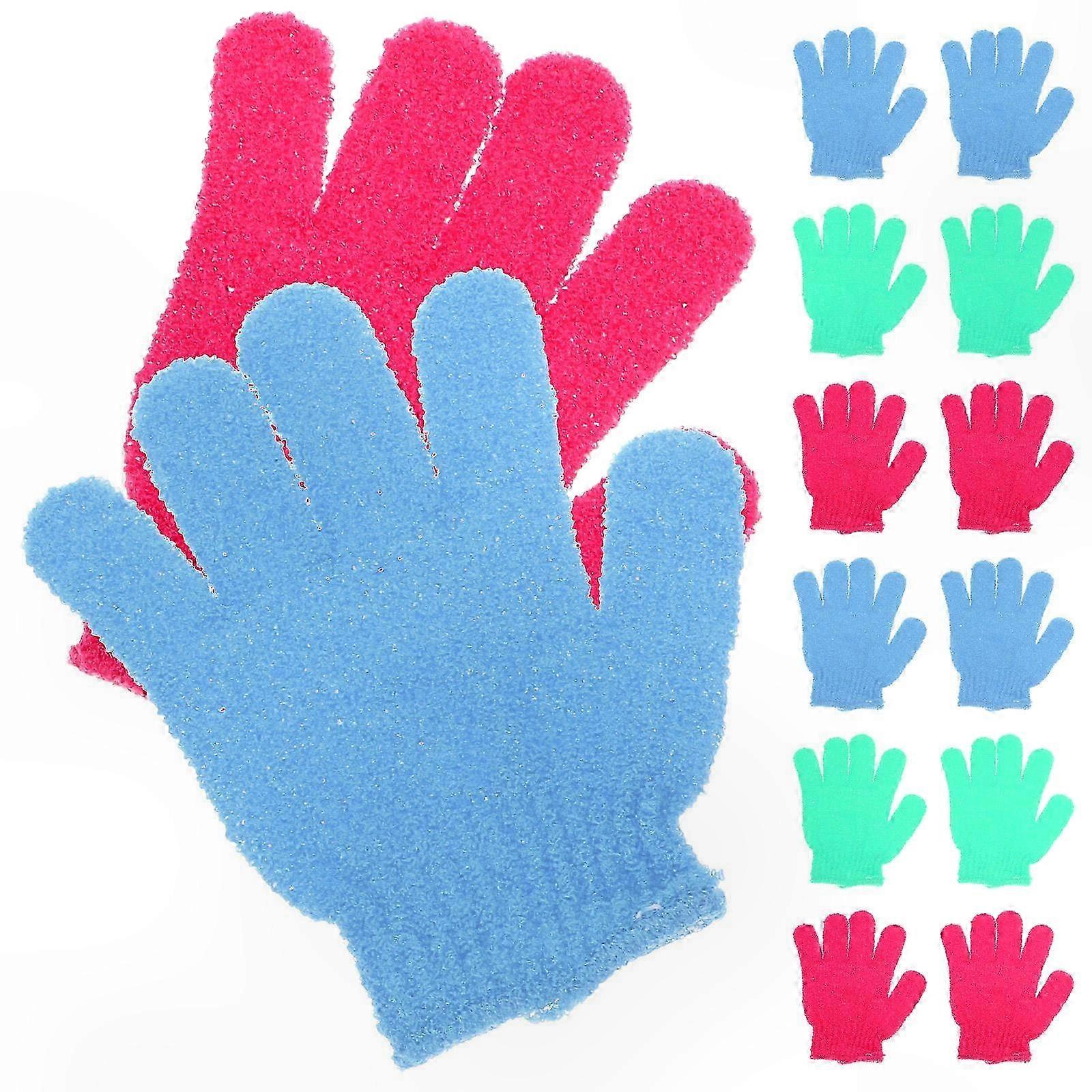 14-teiliges Kinderwaschhandschuh-set Mit Peeling- Und Rückenmassagefunktion, Duschhandschuh-set Für Mädchen Und Jungen, Badeaccessoire Für Weiche Haut.