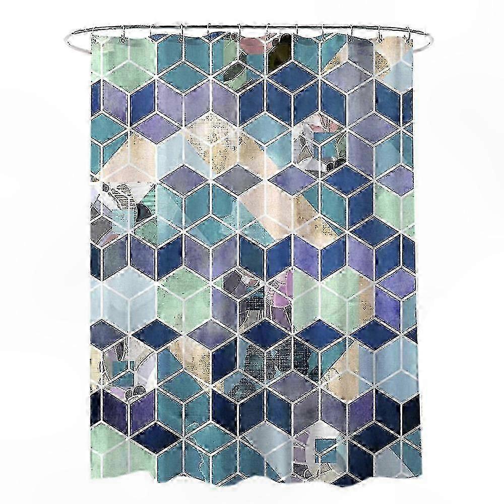 Wasserdichter Und Schnelltrocknender Duschvorhang 180x200 Cm Inklusive Haken Für Das Badezimmer