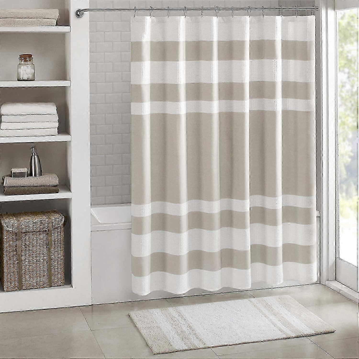 Waffelpiqué-mikrofaser-badetuch, Schlichtes Muster, Solides Design, Ideal Fürs Badezimmer, Saugfähiges Material, Schnelltrocknend, Standardgröße, Strapazierfähige Verarbeitung.