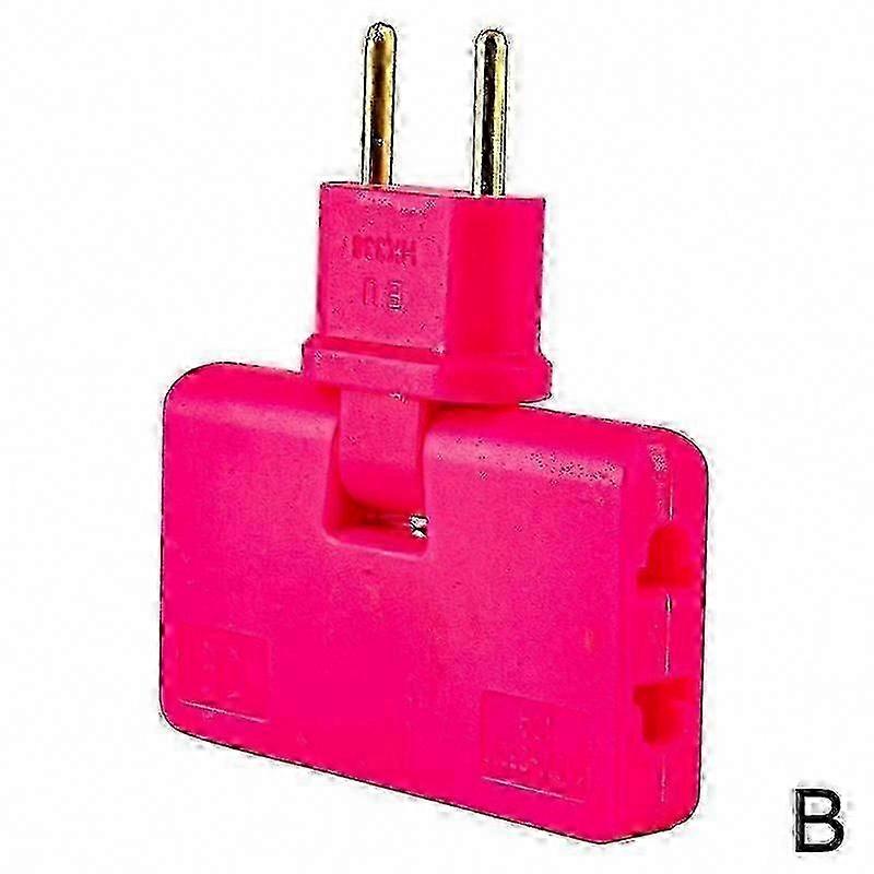 180° Drehbarer Eu-steckeradapter, 3-in-1-mehrfachsteckdose, Schlanker Und Leichter Wandadapter, Kompaktes Kabelloses Verlängerungskabel, Praktisch Für Reisen