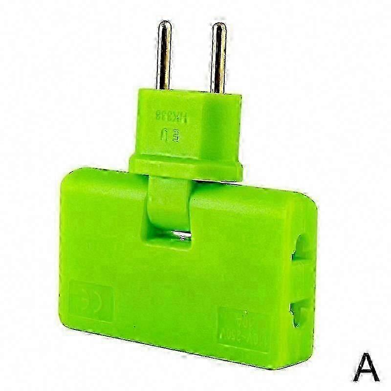180° Drehbarer Eu-netzadapter, 3-in-1-mehrfachsteckdose, Ultradünne Und Leichte Kabellose Steckdosenleiste, Kompakte Verlängerung Für Reisen Und Zuhause