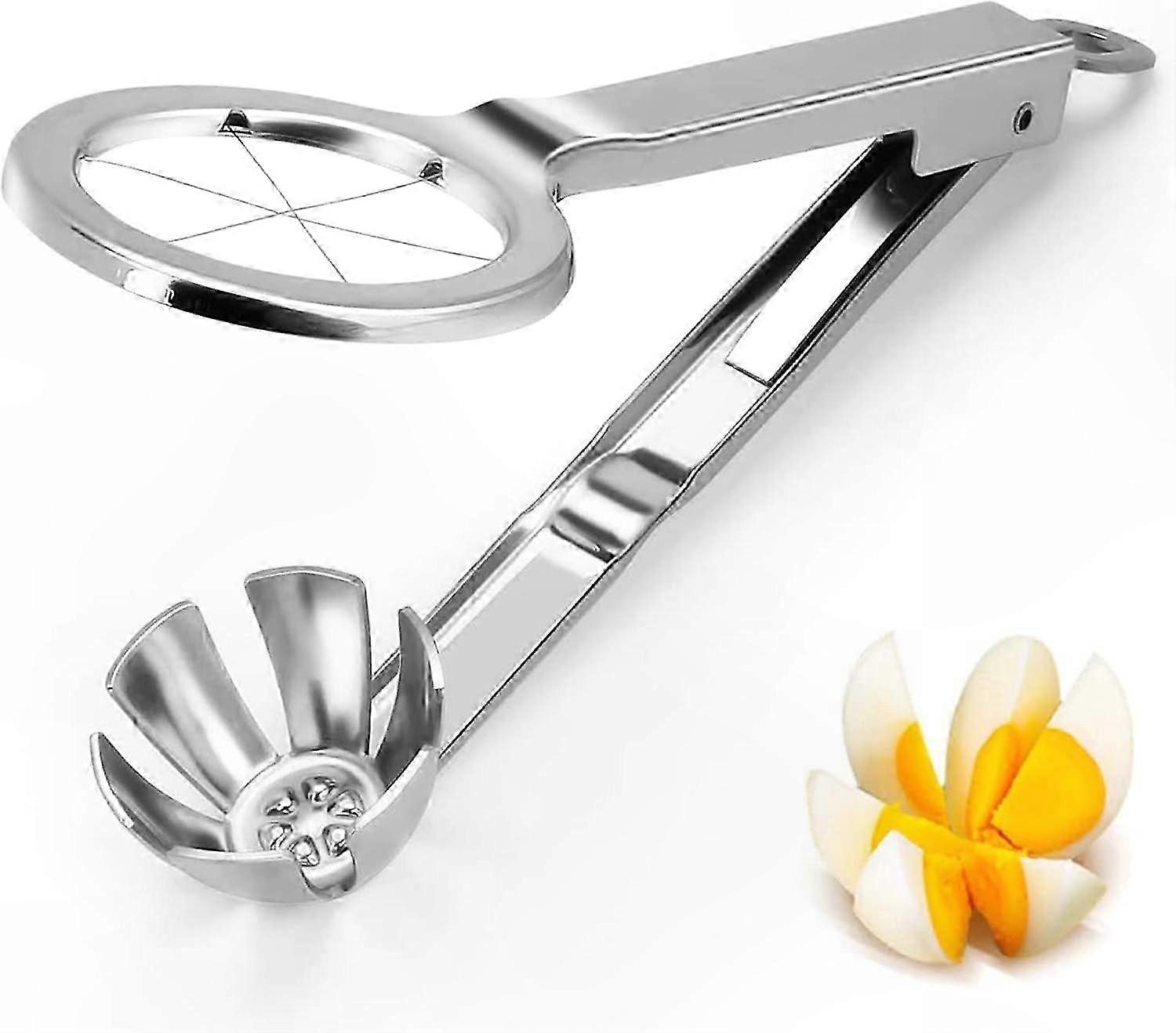 Eierschneider Aus Edelstahl, Multifunktionales Werkzeug Für Eier, Pilze Und Mehr, Mit Integriertem Separator Und Zerkleinerer.