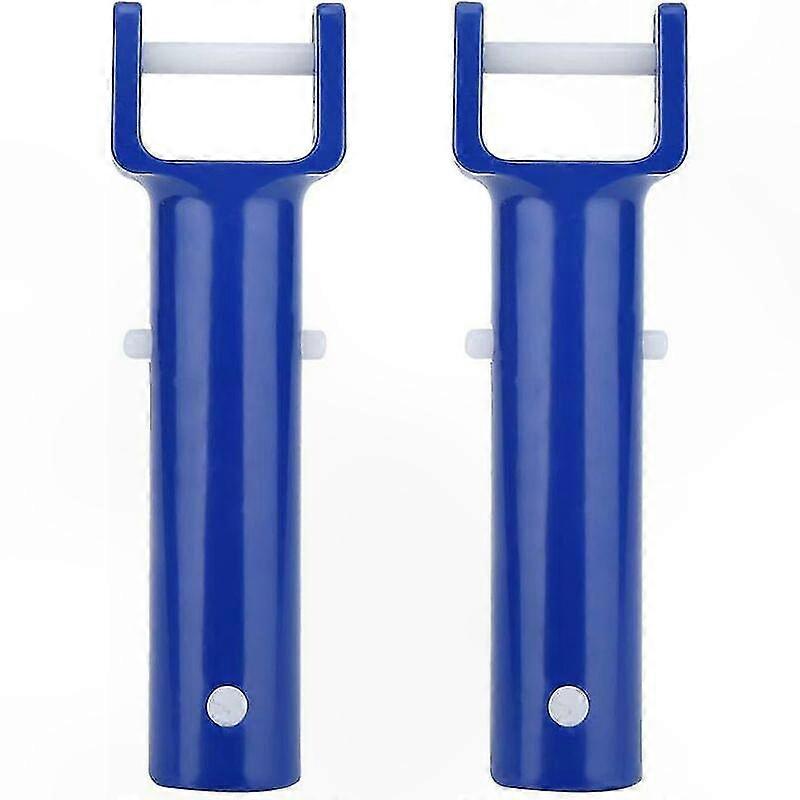 Set Mit 2 Flexiblen Blauen Klemmen Für Pool- Und Spa-saugergriffe, Reinigungszubehör, Stabile Stangenbefestigung, Ausrüstung Für Die Wasserpflege