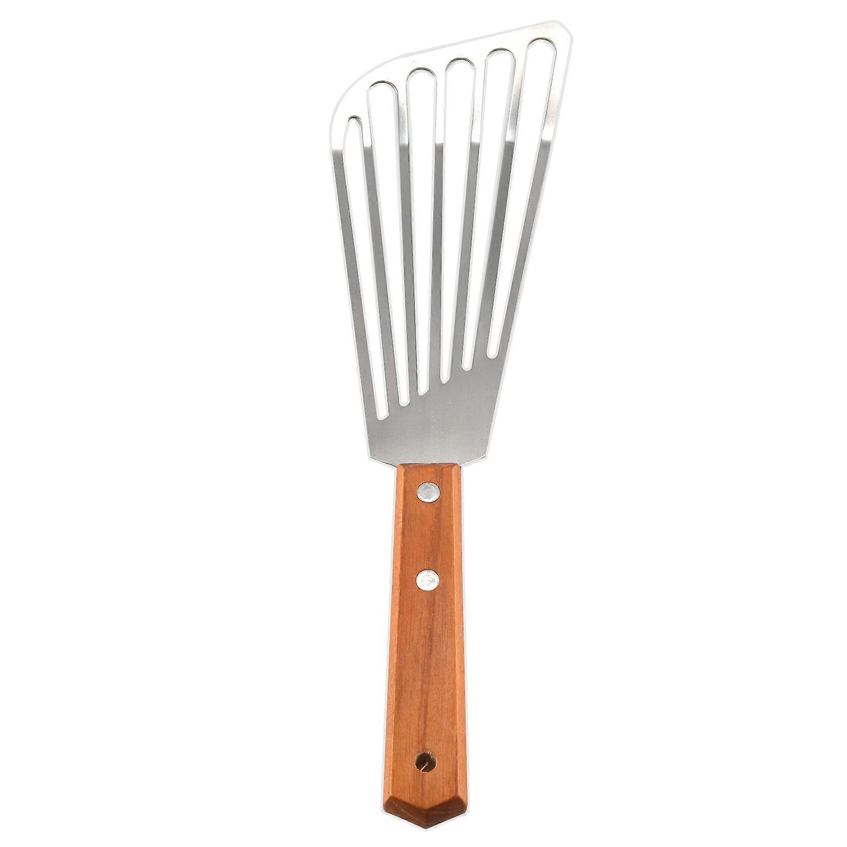 Fischwender Aus Edelstahl, Bratlöffel Aus Metall Zum Wenden Von Speisen, Robustes Küchenutensil, Langer Griff, Ideal Für Pfanne Und Grill, Für Den Täglichen Gebrauch.