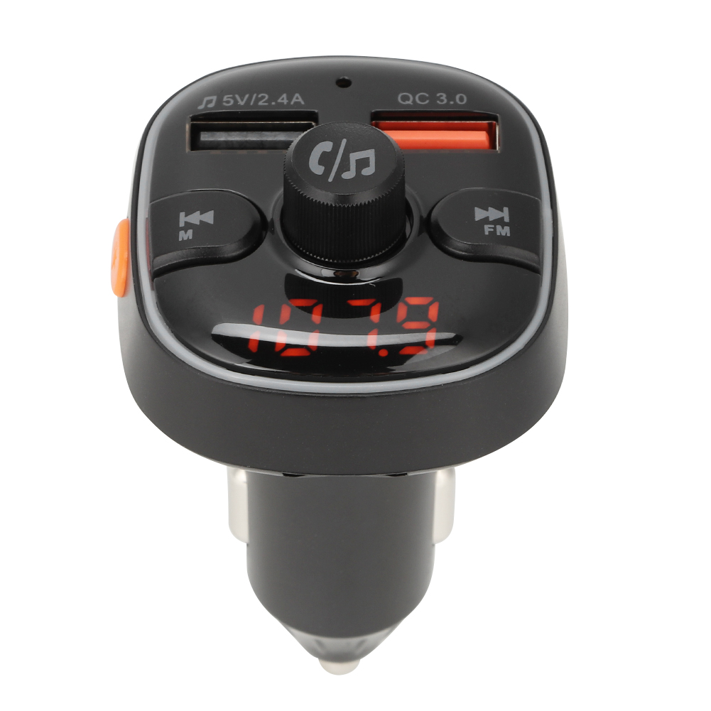 Bluetooth-fm-transmitter Fürs Auto, Freisprecheinrichtung, Mp3-radio-adapter Mit Qc3.0-ladegerät