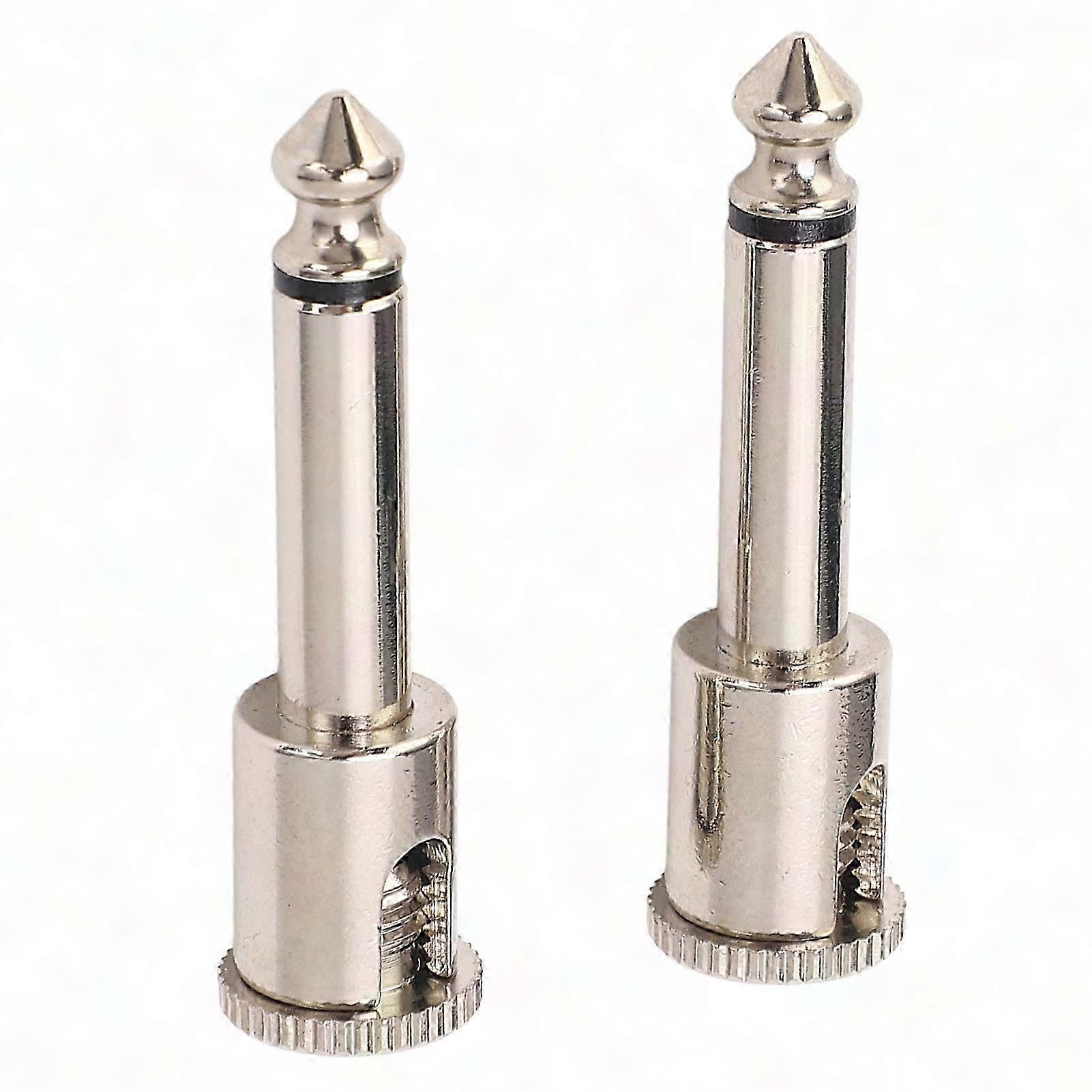 X 6,35-mm-gitarrenklinkenstecker, Lötfrei, Schnelle Übertragung, 2er-pack, High-speed-audioadapter