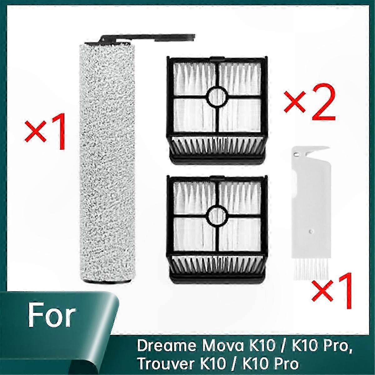 Hauptbürste Und Ersatzfilter Für Den Staubsauger K10, Kompatible Ersatzteile, Wartungsset Mit Zubehör, Geeignet Für Modelle Der K10-serie, Robuste Qualität, Effiziente Reinigung.