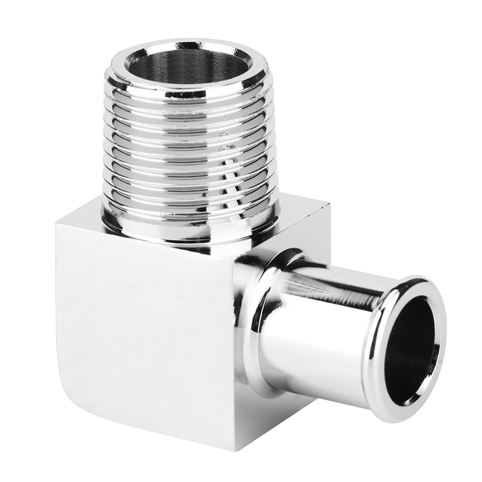 90°-winkelstück Aus Aluminiumlegierung Für Heizungsrohre, 1/2"-npt-anschluss Mit 5/8"-schlauchanschluss
