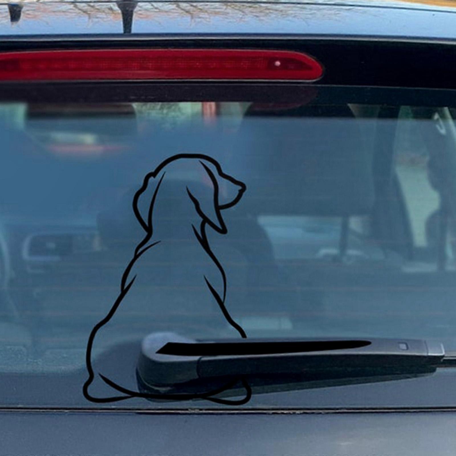 Lustiger Aufkleber Für Scheibenwischer Mit Hundeschwanzmotiv, Fenster- Oder Windschutzscheibenaufkleber, Heckklappenzubehör, Humorvolles Design.