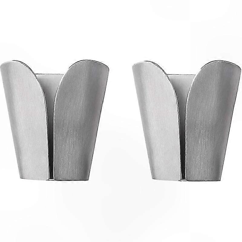 Moderner Handtuchhalter Aus Gebürstetem Edelstahl, 2er-set Wandhaken Für Bad Und Küche, Robustes Sus304, Ideal Für Handtücher Und Bademäntel
