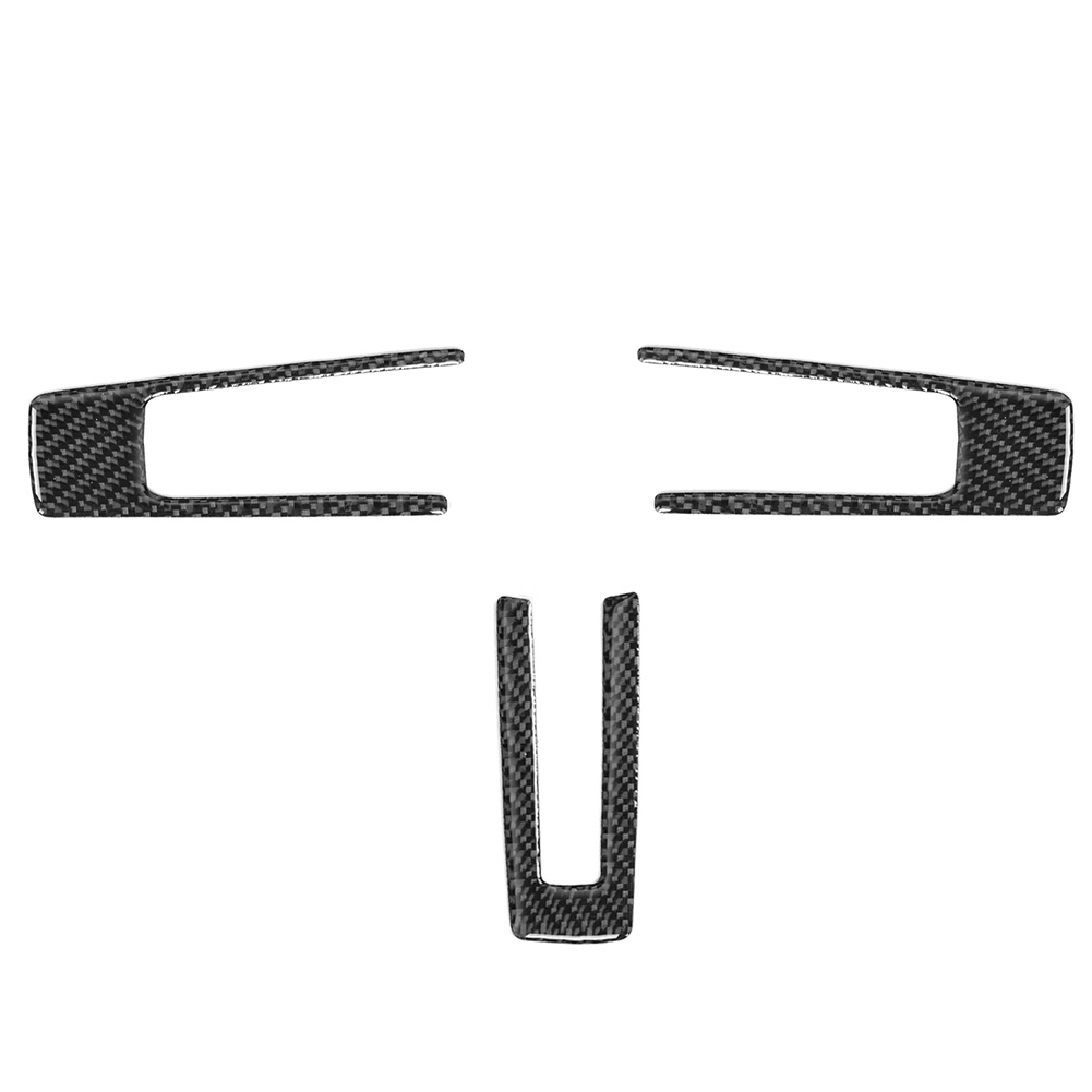 3-teiliges Interieur-lenkradverkleidungsset Aus Kohlefaser, Kompatibel Mit Ford Mustang 2009-2013