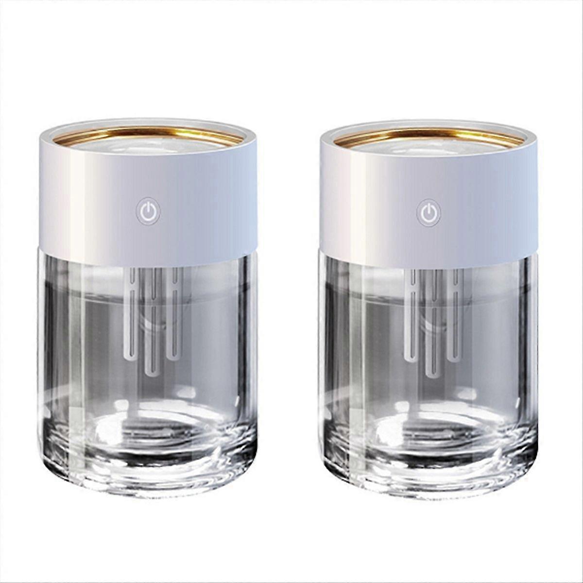 Leiser, Transparenter Usb-luftbefeuchter Mit Großem Fassungsvermögen (2 Liter) Und Led-beleuchtung
