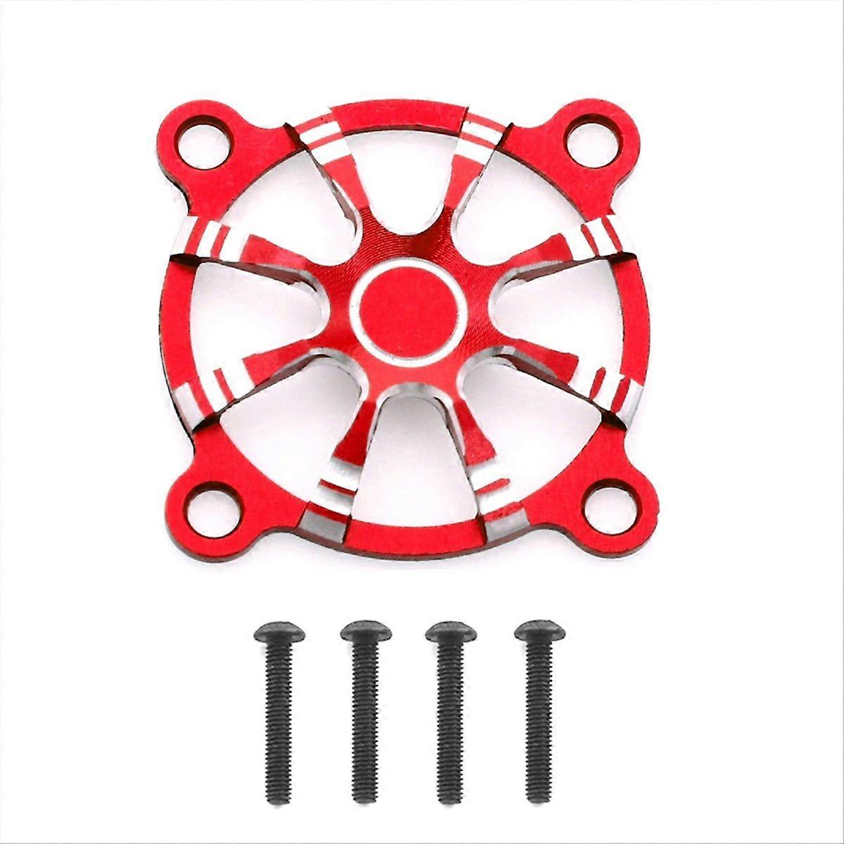 30x30 Mm Roter Aluminium-lüfterschutz Für Rc-motoren, Leichte Kühlabdeckung, Langlebiger Schutz Für Modellautos