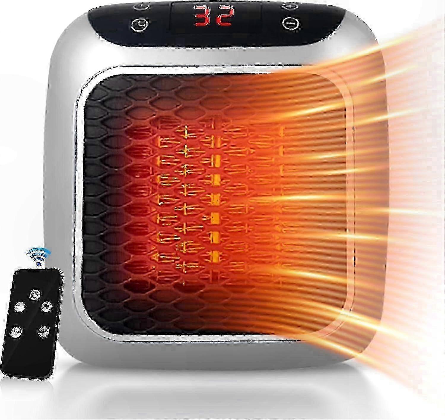 Keramikheizkörper Mit Fernbedienung, Programmierbarem Timer, Led-anzeige Und Individuell Einstellbaren Heizstufen