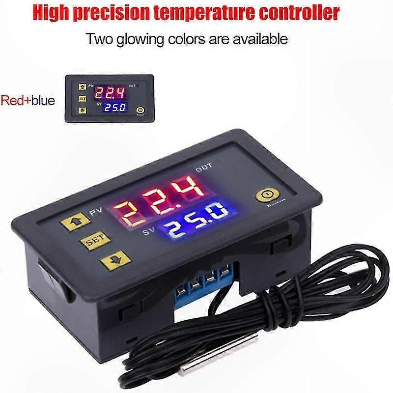 Digitalthermostat Stc-1000 Mit Led-anzeige, Temperaturregler Für Kühlen Und Heizen, Schalter Für Konstante Temperatur, Integrierter Sonde