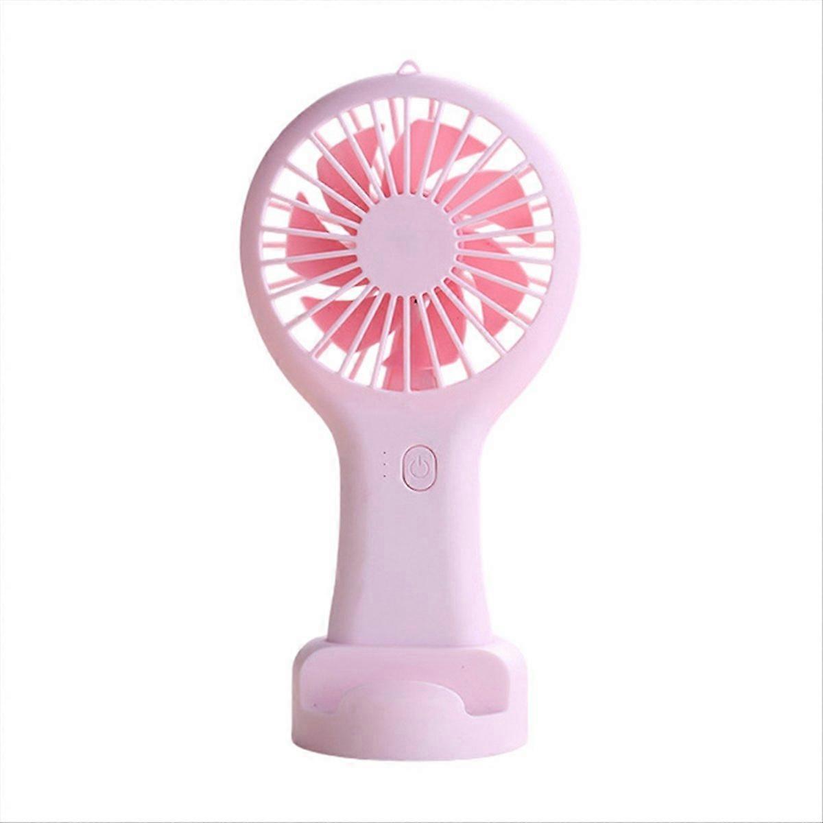 Mini-tragbarer, Pinkfarbener, Wiederaufladbarer Usb-ventilator Mit Kabellosem Clip Für Den Einsatz Zu Hause Und Im Freien