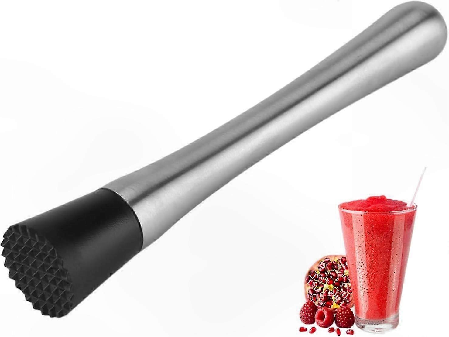 Edelstahl-rührlöffel Für Mojitos, 1-teilige Zitruspresse Mit Erhöhtem Rand, Robustes Barwerkzeug Für Barkeeper, Cocktails, Martinis, Fruchtsäfte, Professioneller Einsatz