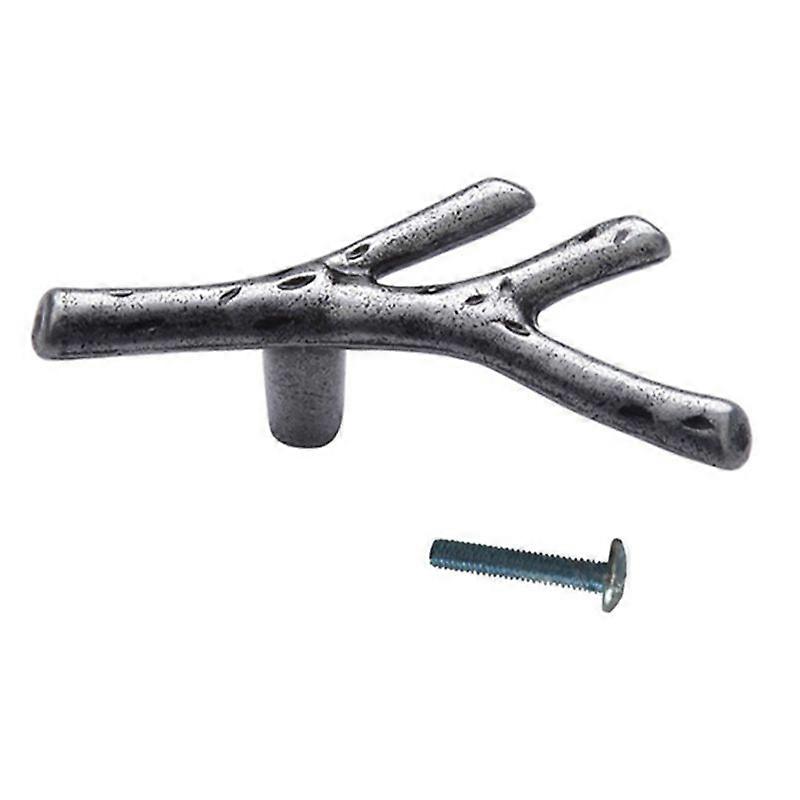 Möbelgriff In Astform, 69 Mm, Für Küchenschränke, Robuste Ausführung, Dekorativer Griff Für Schubladen Und Schränke, Naturfinish, 1 Stück