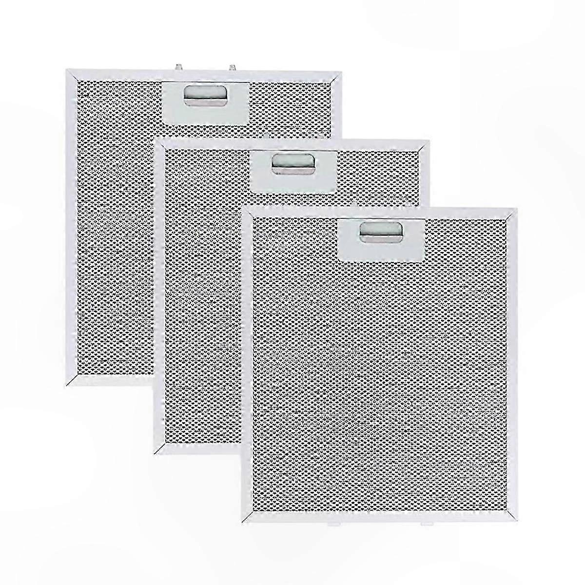 Ersatz-fettfilter Aus Aluminium Für Dunstabzugshauben, 3er-pack, 30,5 X 26,7 Cm, Kompatibel Mit Verschiedenen Modellen