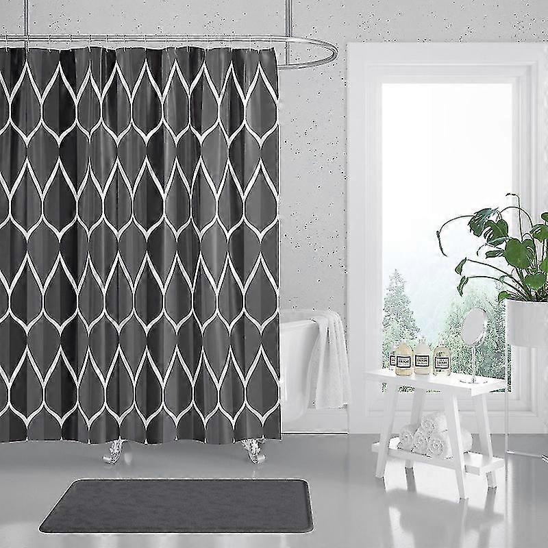 Wasserdichter Duschvorhang Aus Polyester, 180 X 200 Cm, Badezimmerdekoration, Maschinenwaschbar