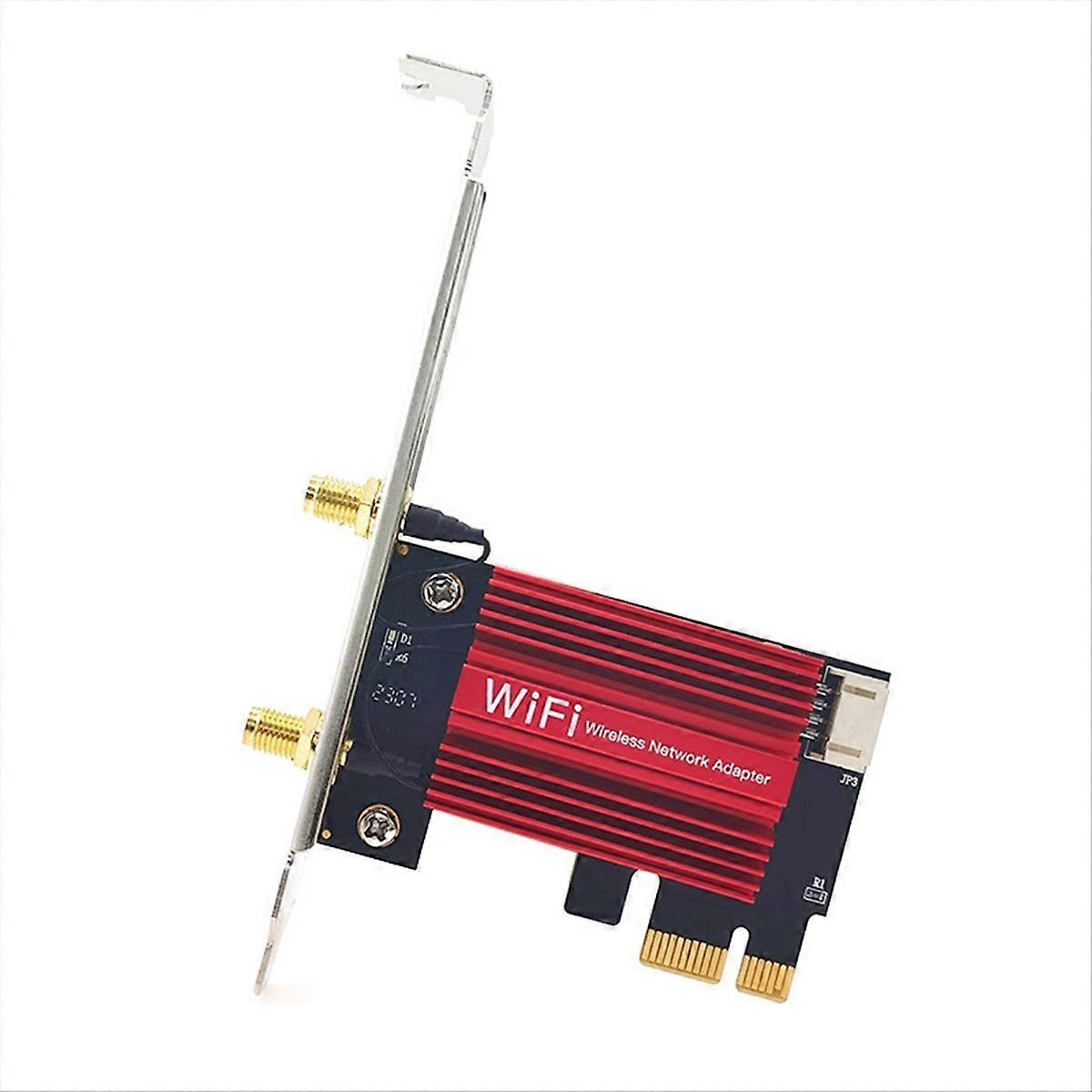 Qcnfa765 6e Wlan-karte, 5970 Mbit/s Triple-band-wlan-pcie-adapter, Ultraschnelle Geschwindigkeit Für Pcs, Kompatibel Mit Den Neuesten Routern, Ideal Für Gaming Und Hd-streaming, Einfache Installation.