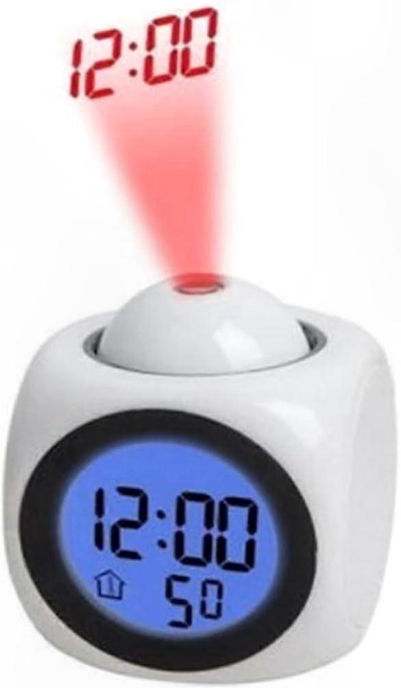 Led-projektorwecker Mit Sprachausgabe, Digitaler Deckenwecker Für Schlafzimmer Und Büros, Ultraklares Display, Elektrischer Timer Für Verschiedene Anwendungen.
