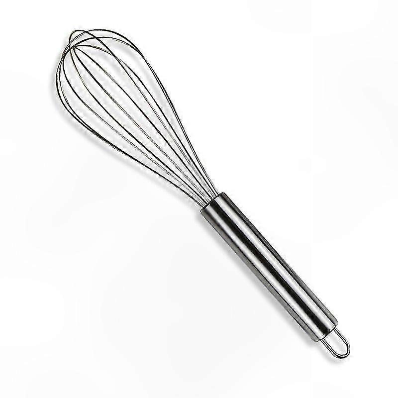 Robuster 8-zoll-schneebesen Aus Edelstahl Mit Edelstahlgriff Zum Mischen Von Teig, Eiern Und Anderen Kulinarischen Zubereitungen.