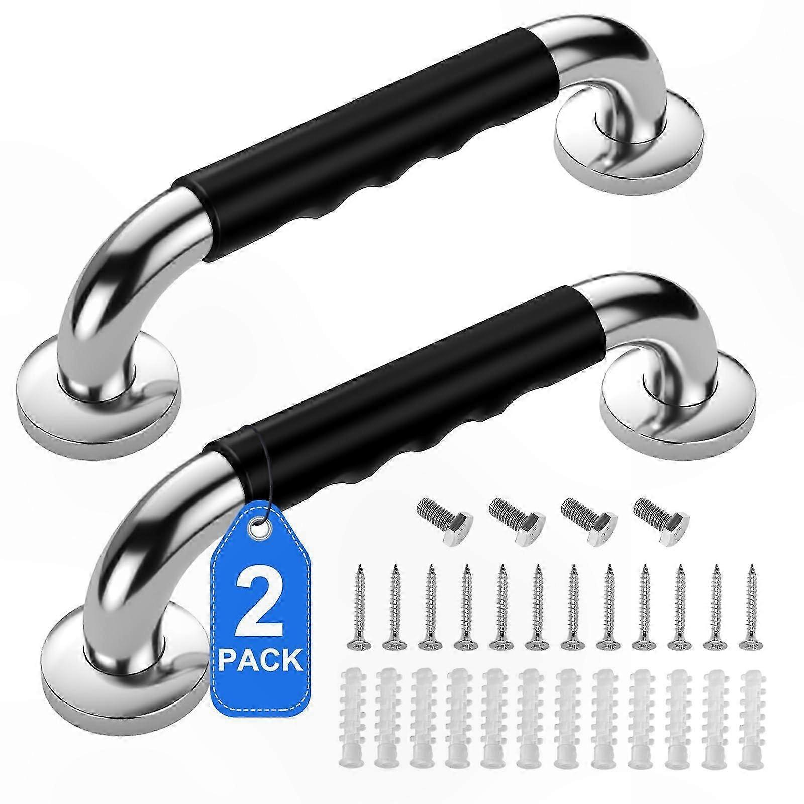 Set Aus 2 Rutschfesten Haltegriffen 30 Cm Für Mehr Sicherheit In Badewanne Und Dusche, Robuste Wandgriffe Für Das Badezimmer, Stabiles Und Zuverlässiges Zubehör.