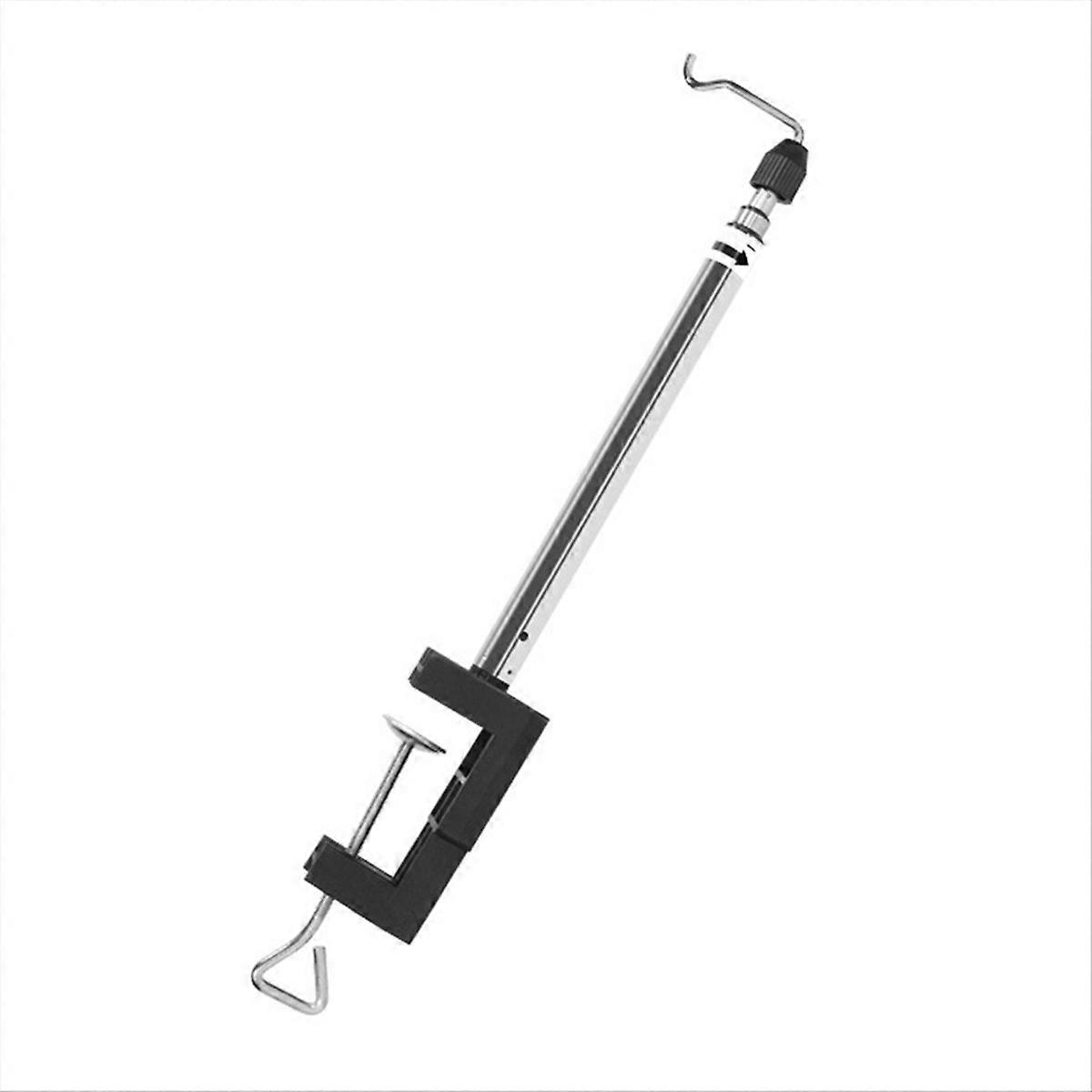 Drehbarer Bohrmaschinen-montagebügel Mit Flexibler Welle, Verstellbarem Werkbankhaken, Aufsteckbarer Aufhängehalterung, Universellem Rotationswerkzeughalter, Robustem Aufbewahrungszubehör.