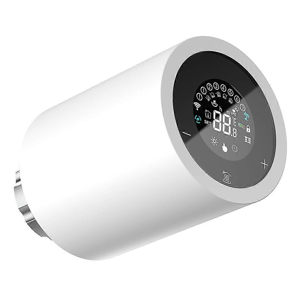 Intelligenter Zigbee-thermostat Für Heizkörper, Elektronischer Bedienkopf Mit Lcd-touchscreen, Programmierbarer Heizungsregler, Drahtloser Stellantrieb, Kompatibel Mit Hausautomation, Modell A, Energi