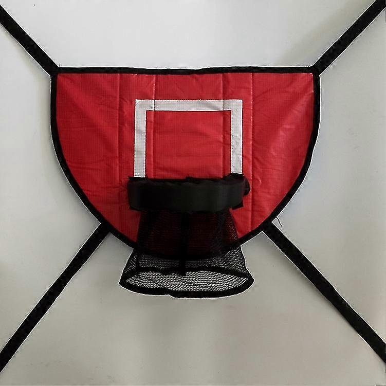 Basketballkorb-zubehörset Mit Ständer Und Schutzschaumstoff Für Trampoline, Korbbefestigungsset, Kissen Mit Perlen, Stabile Konstruktion