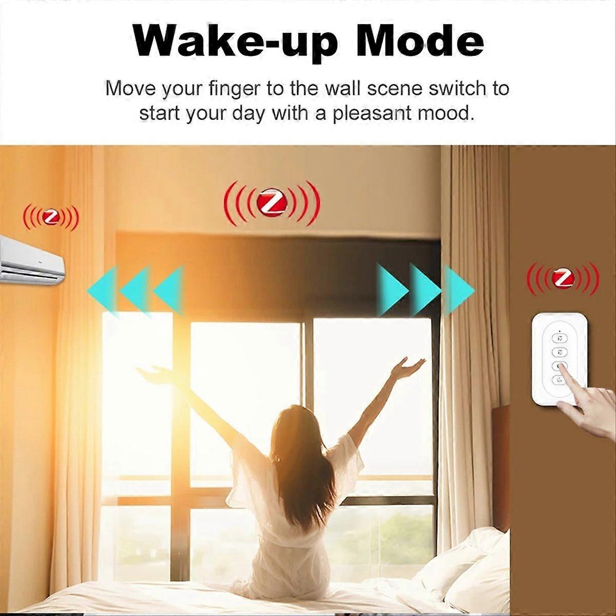 Funkfernbedienung Zigbee Mit 12 Szenen, Intelligenter Drucktaste Für Die Hausautomation, Kompakter Controller, Kompatibel Mit Smart Home.