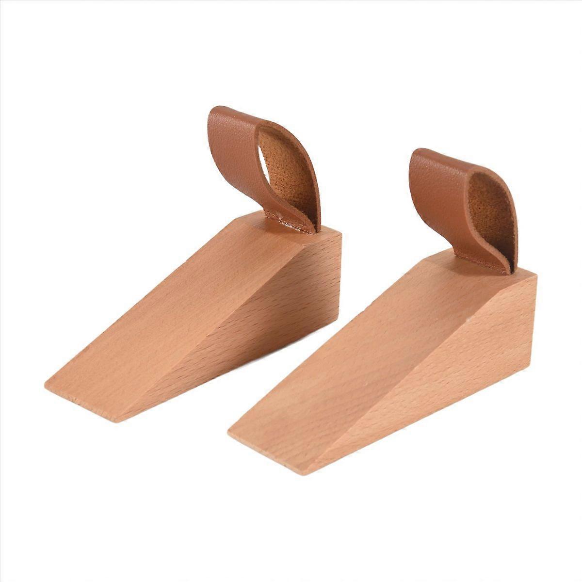 Türstopper Aus Massivholz, Robuster, Rutschfester Türstopper, Stabiler Türstopper Für Den Boden.