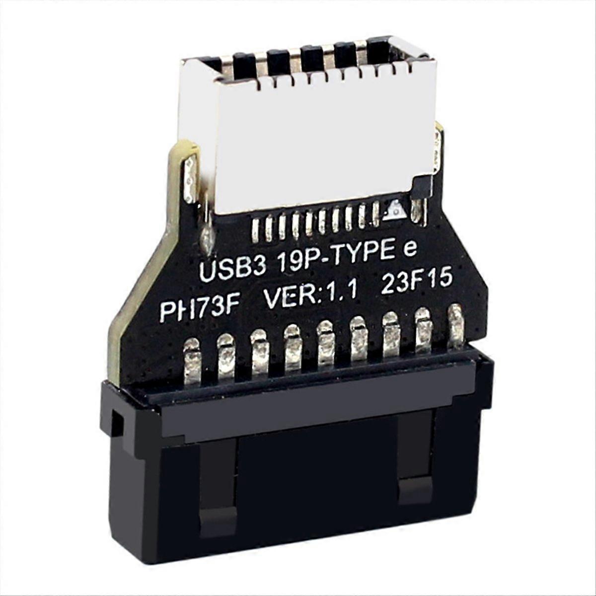 19-pin/20-pin-zu-typ-e-adapterkonverter Für Pc-motherboard, Usb-schnittstellenanschluss, Kompatibel Mit Computergehäusen