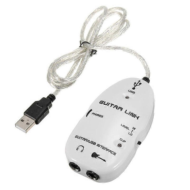 6,3-mm-klinkenstecker-auf-usb-gitarrenkabel Für Pc, Audioaufnahme- Und Wiedergabeadapter, Digitales Instrumenteninterface