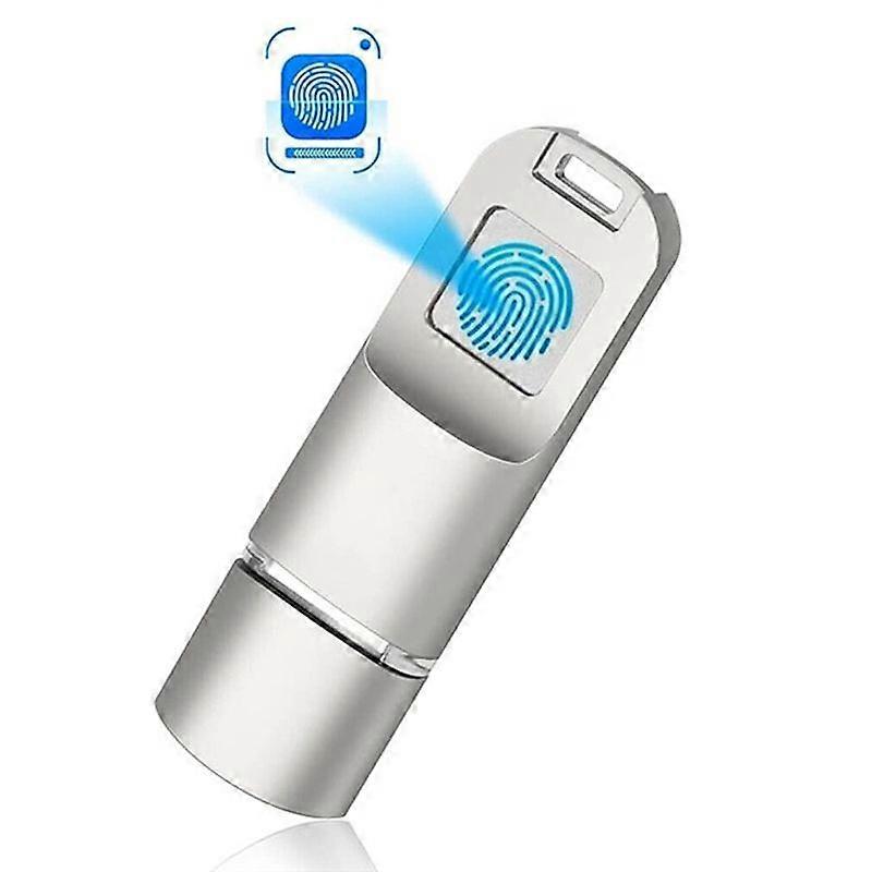 32 Gb Usb 3.0-stick Mit Fingerabdrucksensor, Sicheres Speichermedium Mit Biometrischem Leser, Kompatibel Mit Pc, Mac Und Tv, Fingerabdruckerkennungsschutz