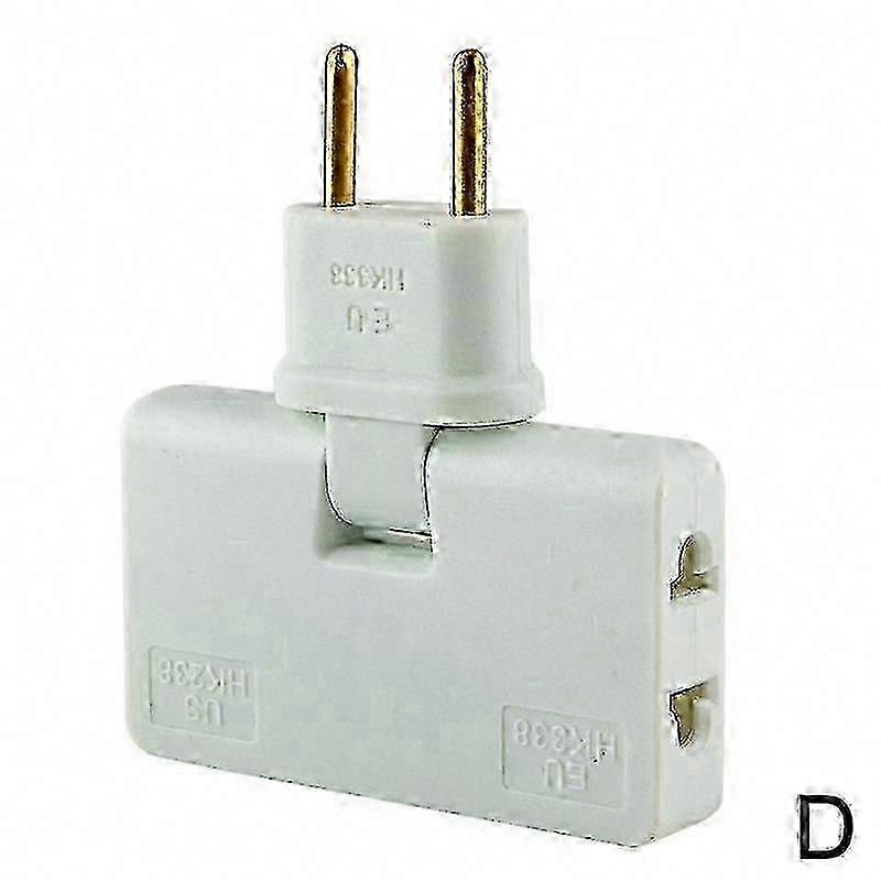 180° Drehbarer Eu-steckeradapter, 3-in-1-steckdosenleiste, 3-fach-steckdosenblock, Mini- Und Schlankes Kabelloses Verlängerungskabel, Leicht Und Praktisch Für Reisen