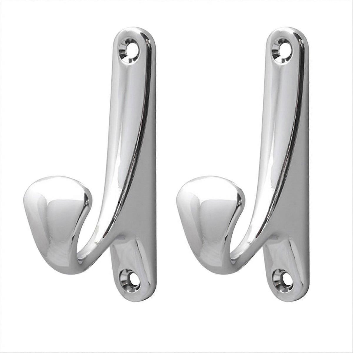 Set Aus 2 Metall-wandhaken Für Handtücher, Badezimmerkleiderständer, Bademantel- Und Wäschehaken, Robuste Ausführung.